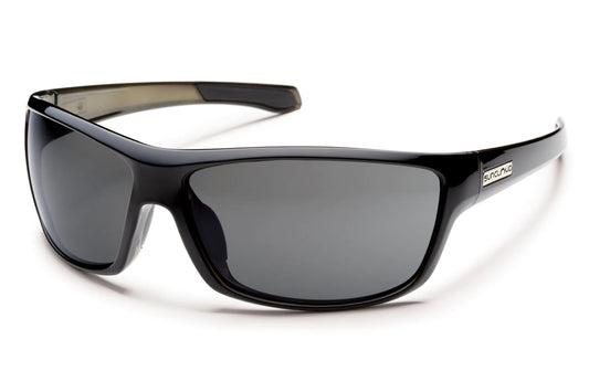 Suncloud Conductor Polarized Sunglasses Black Backpaint Frame Gray Lens