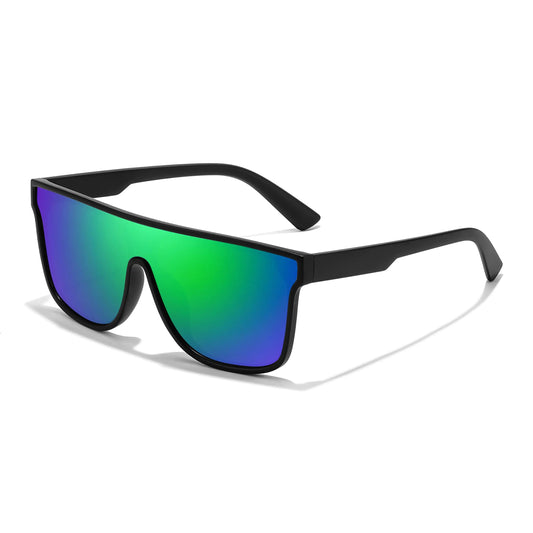 FEISEDY Men Women Polarized Sunglasses Flat Top Trendy Oversized Square Shades UV400 B4141