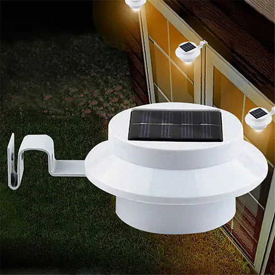 Solar Powered LED Lights for Gutter, Roof or Fence